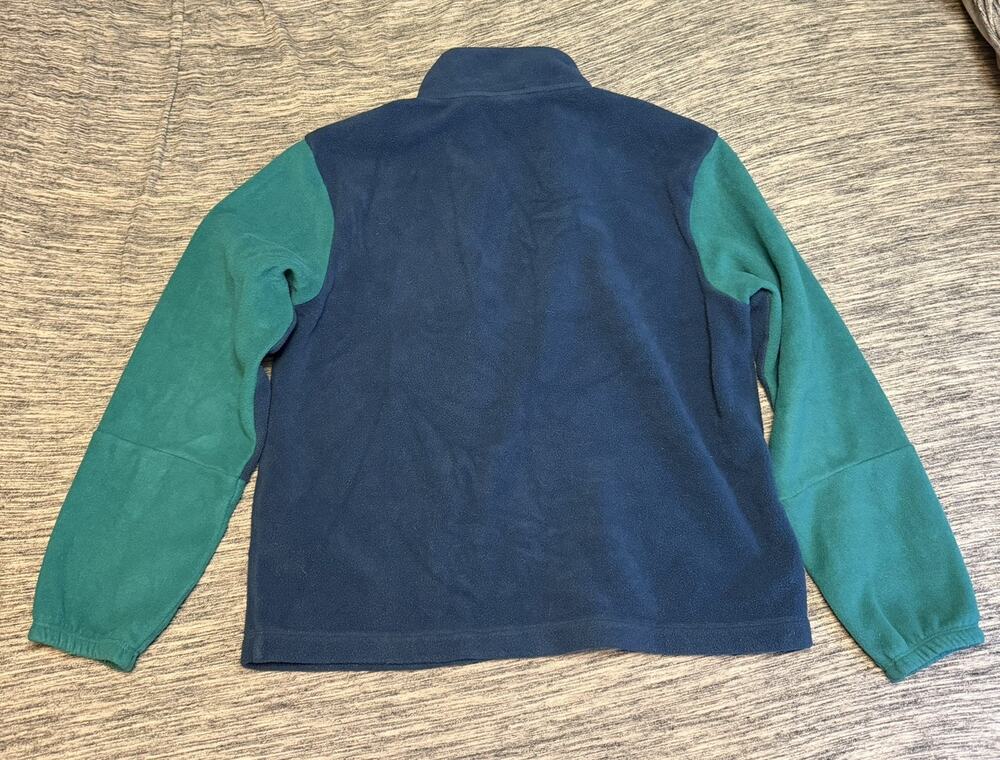 Patgonia Microdini Sweater Mens Small Blue Green Half Zip Fleece